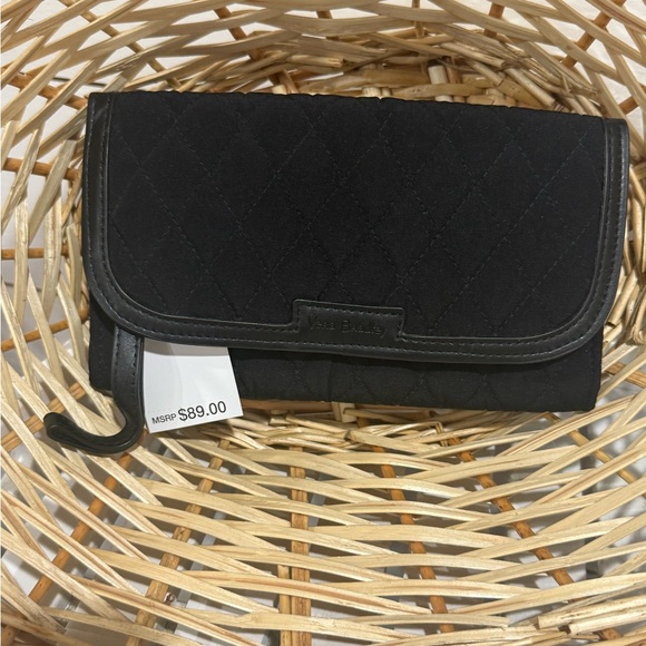 Vera Bradley Black Quilted Women's Wallet - Picture 1 of 3
